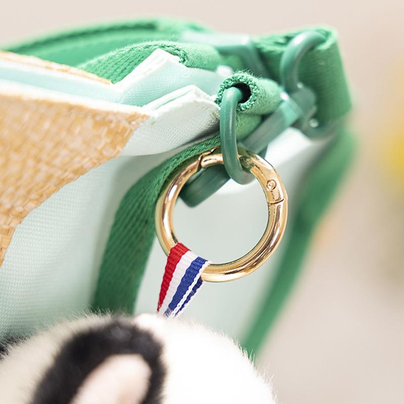 Cute Cartoon Panda Plush Toy Pendant Keychain Kawaii Stuffed Animals Keychain Novelty Backpack Decoration Accessories Gifts