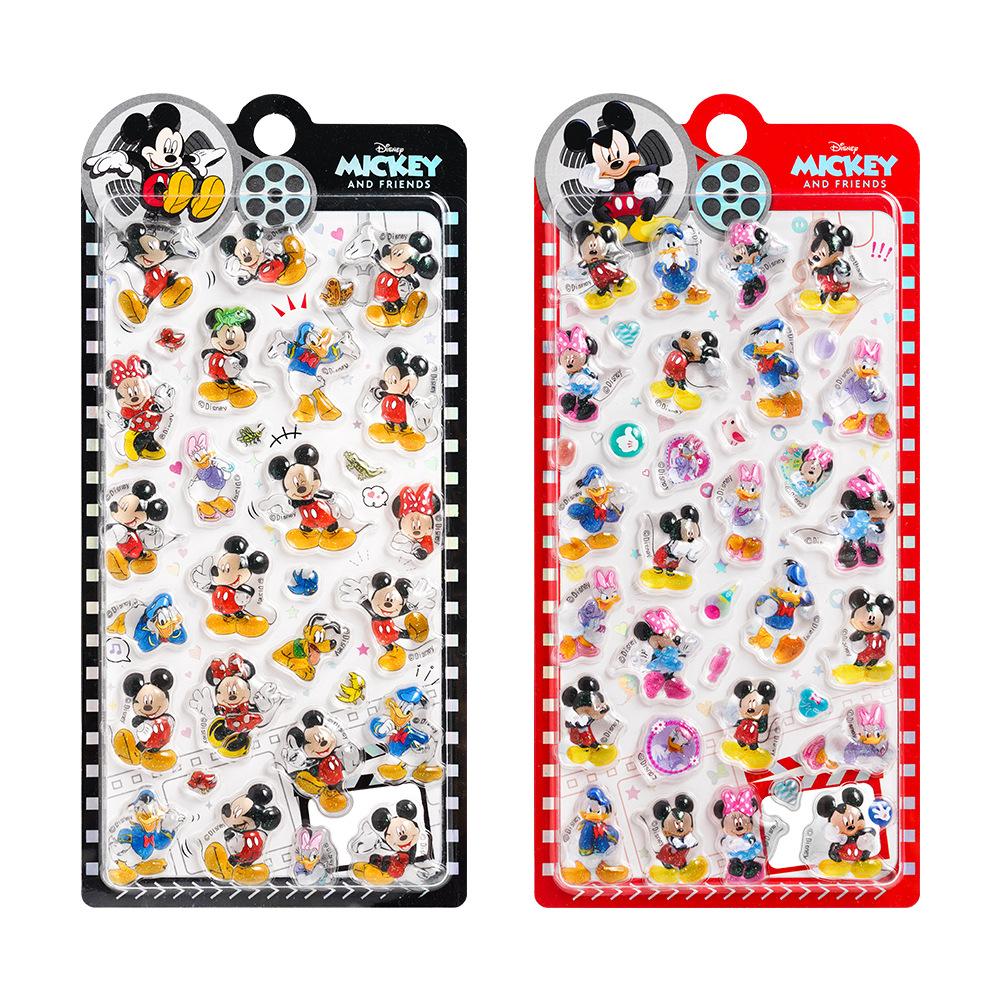 

Animation 3D Ease Sticker Mickey And Minnie Crystal Student Game Sticker Plaything Phone Case Camera Headphone Diy Decoration