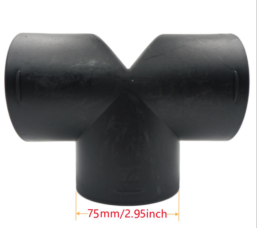 42mm 60mm 75mm Air Vent Ducting Y T L Flat Piece Elbow Pipe Outlet Exhaust Joiner Connector Diesel Heater For Car Caravan Camper