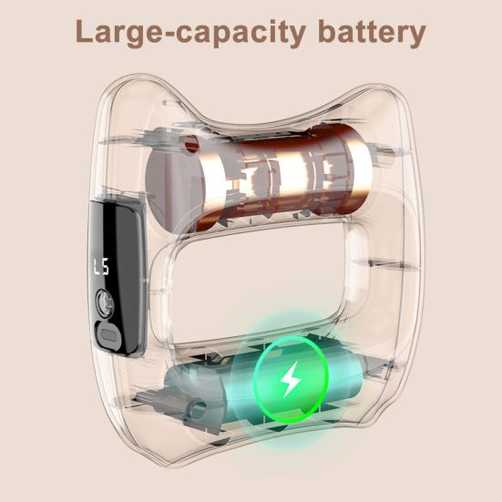 Electric Fascia Massage Ring 5 Intensities Adjustable Muscle Relief Fat Burning Cordless Massager Quiet Portable Deep Tissue