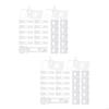 62KD 12pieces Window Shade Hanging Hook Repair Clips, 12pcs Vertical Blind Repair Tabs No Tool Required Installation