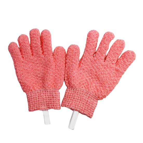 1 Pair Exfoliating Bath Scrub Gloves Double-Sided Design Gentle Deep Exfoliation Skin Care Scrubbing