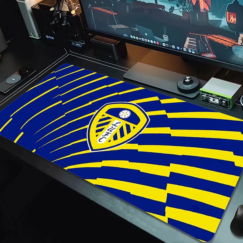 Leeds United Mauspad Großes Gaming-Tischkissen Rutschfestes Laptop-Tablet Großes Mauspade XXL Matte Mini-PC Spielmatte Mit Schlosskante_xia
