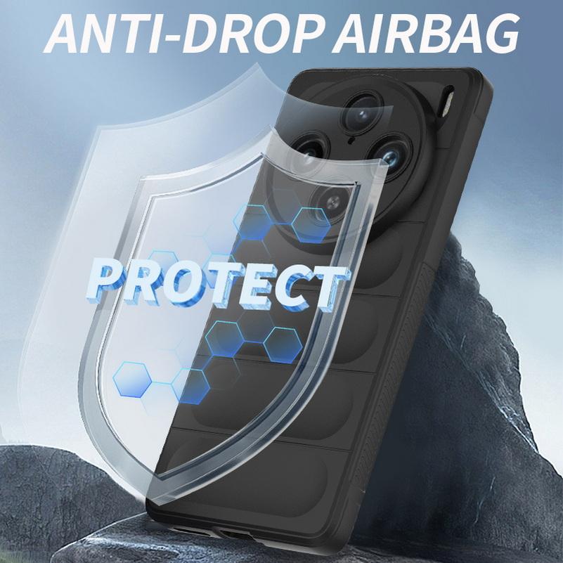 Airbag Anti-drop Case For VIVO X100 Pro X90 Pro + X80 X70 Pro IQOO 12 Pro 11 10 Neo Z8X Z8 8 Shockproof Armor Heavy Duty Cover