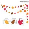 4m Autumn Leaves Maple Garland Thanksgiving Decoration Flag Banner Wall Fireplace Halloween Christmas Decor
