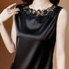 Women's Summer Vest Bottoming Shirt Lace Large Size All-match Short-sleeved Top