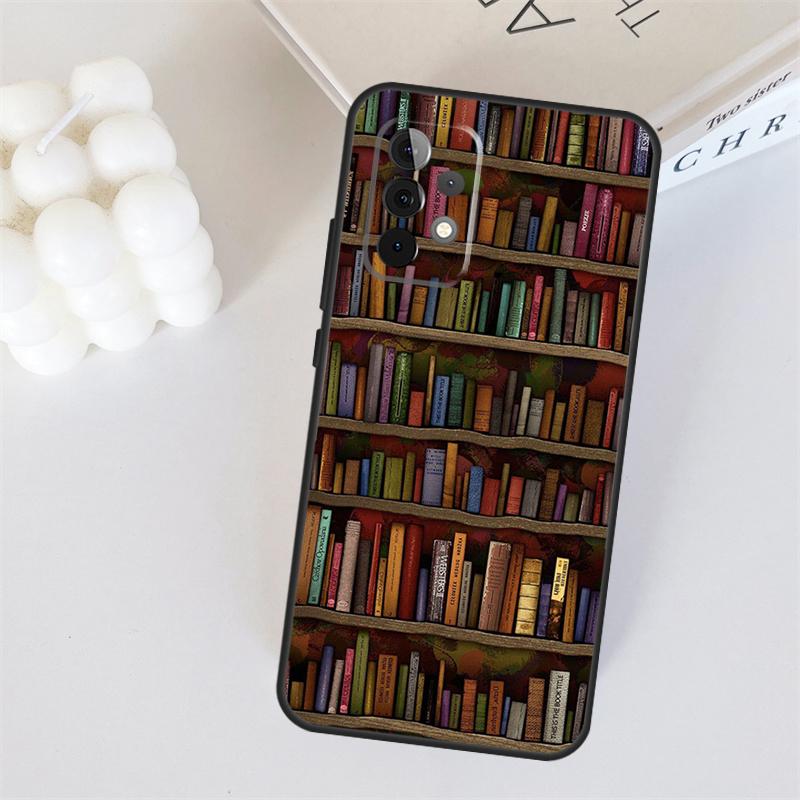 Library In Wonderland For Samsung Galaxy A53 A33 A55 A35 A15 A22 A32 A52 A54 A34 A14 A56 A36 A26 A16 A05 A06 Case