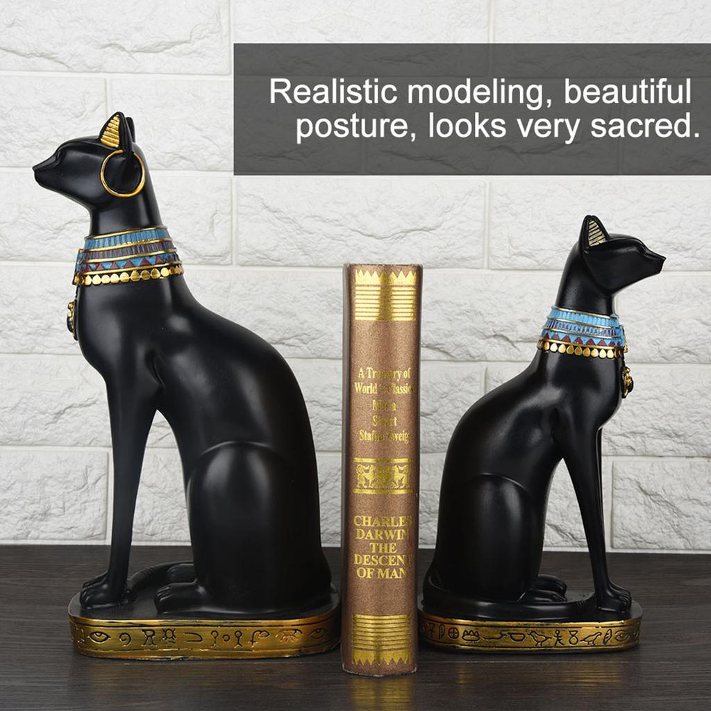 Egyptian Cat Statue Egyptian Cat Resin Statue Figurine Household Room Ornament Crafts Gifts Home Decoration Cat Statue Ornament