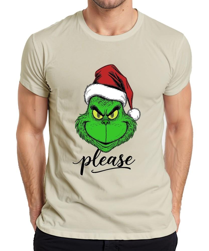 Grinch Please Christmas Gnome Funny Gift Xmas Grinch Unisexs Tshirt