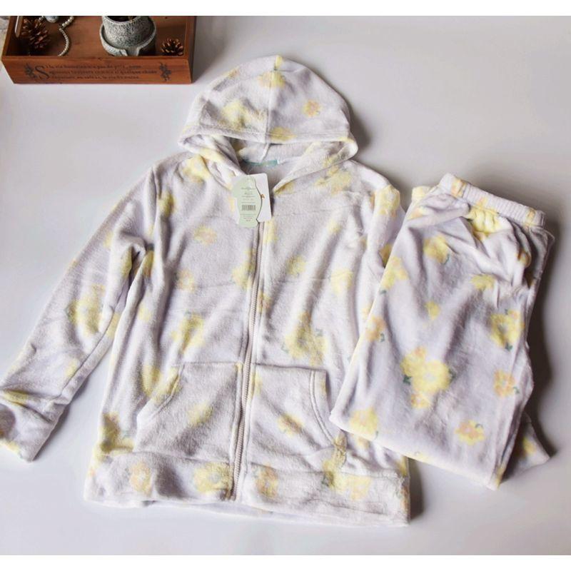 

Foreign Trade Daily Order Women s Warm Coral Velvet Pajamas Suit 023 Lilac M-L