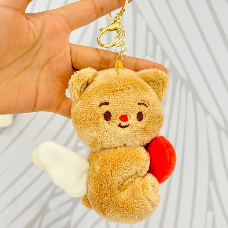 Lovely Cartoon Butter Bear Plush Keychain For Kids Soft And Cuddly Stuffed Animal With Choices Colorful