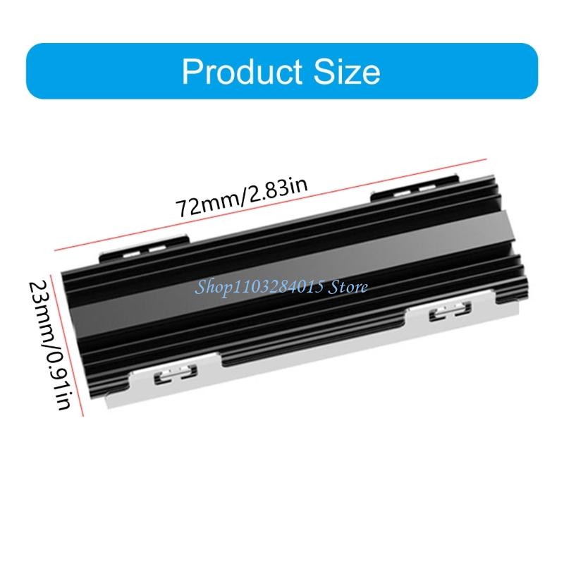 R6FF Universal Toolless M.2 NVMe Heatsink With Aluminum Construction and Silents Heat Dissipation