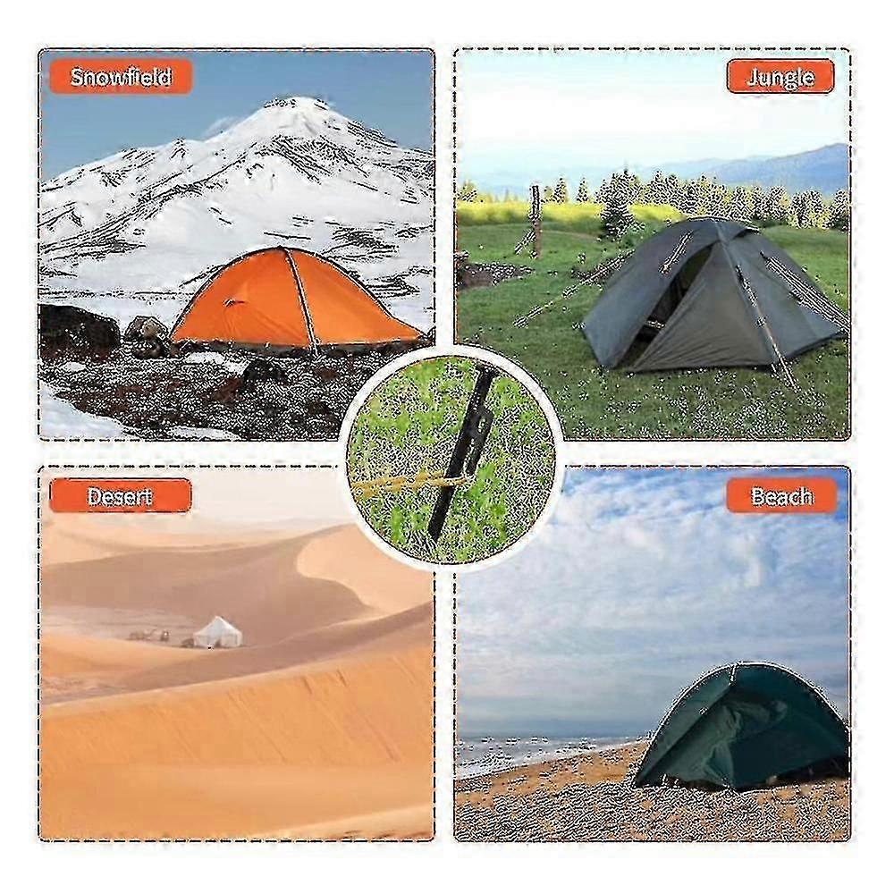 8 Pack 10in Heavy Duty Tent Stakes,outdoor Camping Windproof Ground Stakes,for All Kinds Of Ground