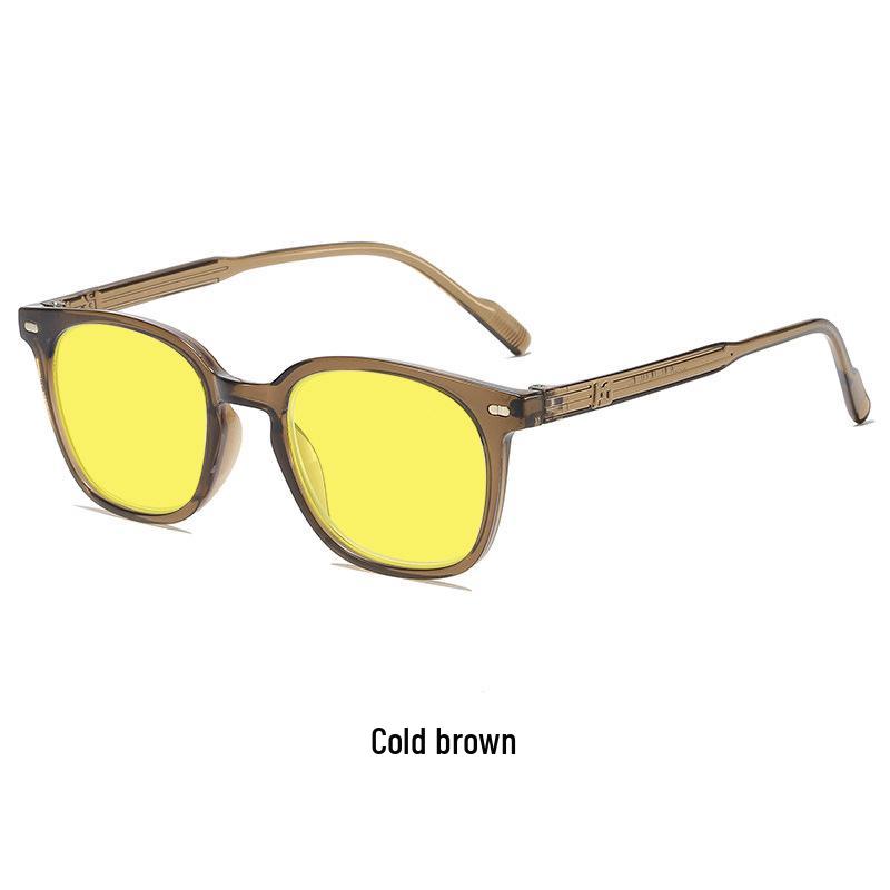 Unisex Retro Night Vision Yellow Goggles - Anti-Blue Light Full Frame for Phones & Gaming
