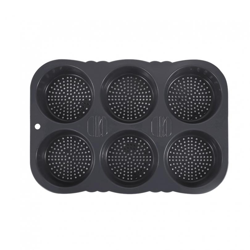 

Food Grade Silicone High Temperature Resistant Six Cavity Loaf Pan Heavy Duty Non Stick Easy Release Bread Baking Mould Professional Grade