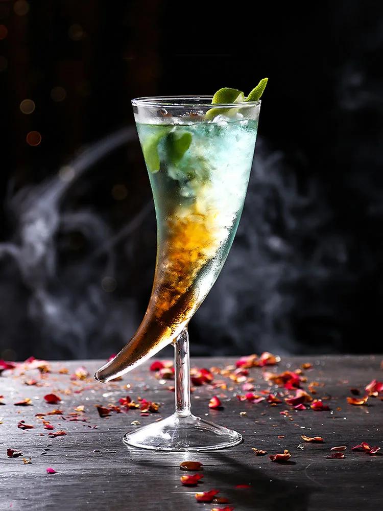 1 st 250 ml Kreativt Högfotat Cocktailglas, Molekylärt Rökt Personlighetsglas, Månvinsglas
