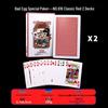 Guandan Double Deck Playing Cards - Cloth Texture, Non-slip, Blue Core, Customizable Logo