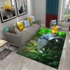 Cute Cartoon Axolotl Carpet for Bathroom Entrance Non-Slip Carpet Pink Living Room Bedroom Mat Welcome Doormat Floor Decor Rug