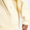 adidas Essentials Relaxed Fit Fleece Lined Full Zip Hooded Jacket Women Sand Brown IB5112