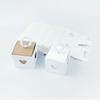 10pcs White & Brown Heart Wedding Favor Box Mini Gift Packaging Boxes  Baby Shower