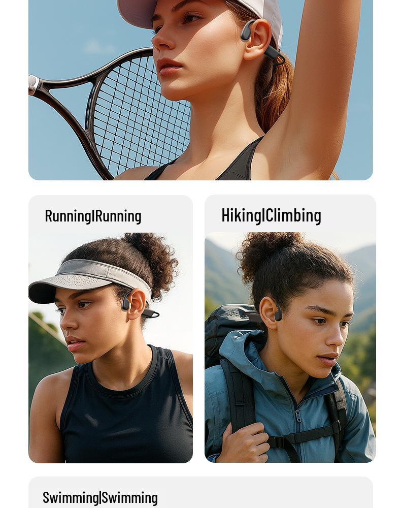 S7 Bone Conduction Sports Headphones: Waterproof, In-Ear, Bluetooth, Ideal for Swimming & Running