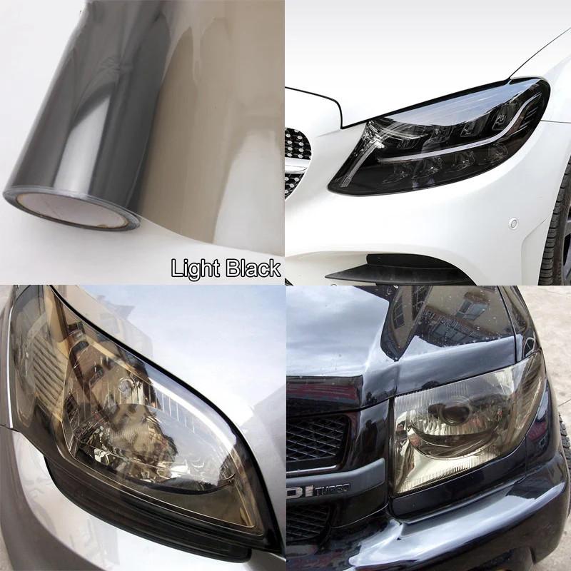 Yellow Car Light Headlight Taillight Tint Vinyl Lamp Film Sticker Sheet Color-Change Smoke Matt Rear Fog Sticker