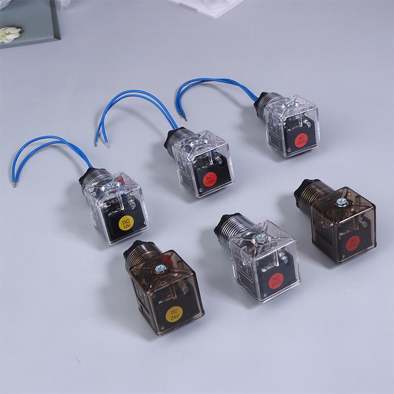 Magnetspulenstecker Hydraulikventil Transparent Spannung Universelles Zubehör DC24 Magnetventil Magnetventil