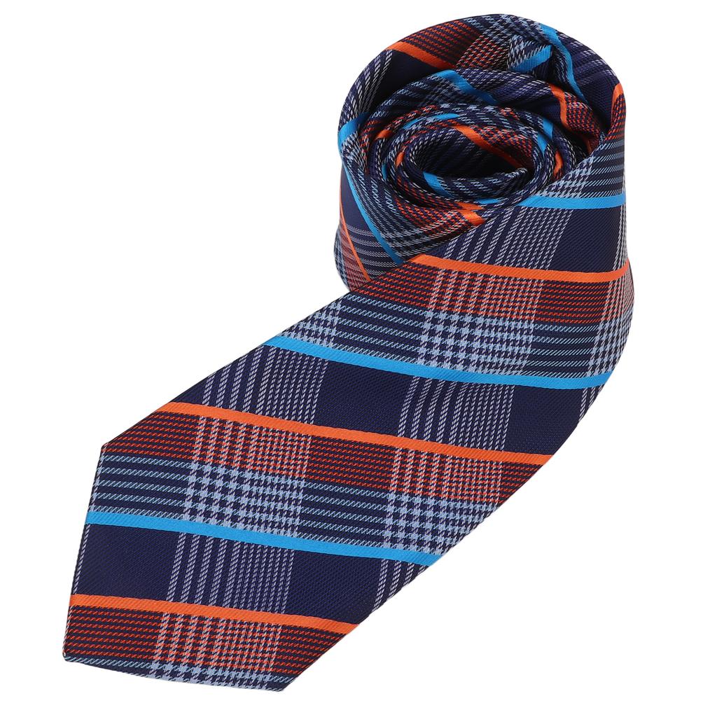 Mens Tie Set Classic Lattice Exquisite Texture Wear Resistant Men"s Neckties with Handkerchief for