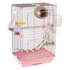 Acrylic Parrot and Budgie Cage: Large Ornamental Villa for Cockatiel, Finch & More