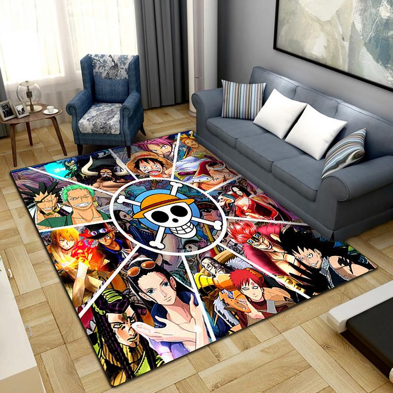 

Anime Pirate Adventure Print Carpet Large Area Rug Non Slip Washable Floor Mat Bedroom Home Decor LXR157 60x90cm
