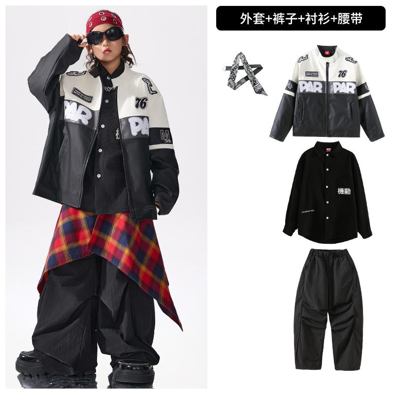 Kinder Street Dance Trendige Kleidung Jungen Hip-Hop Stil Hiphop Performance Kleidung Mädchen Fried Street Cooles Hübsches Anzug Kinder Schlagzeug