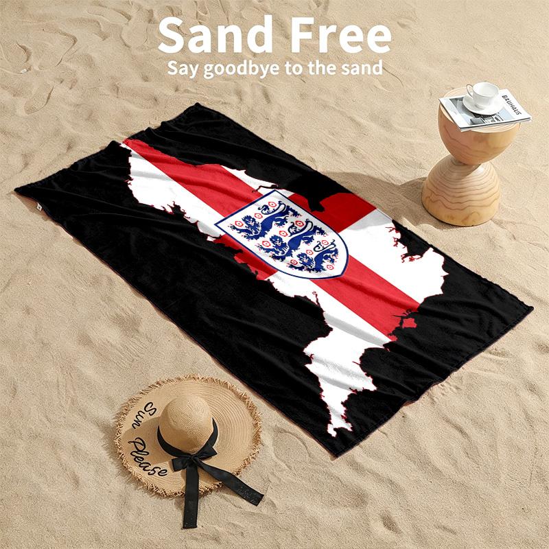 Toallas de playa de la selección nacional de fútbol de Inglaterra también sirven como toallas de baño esencial de verano un imprescindible para el aire libre la playa y la piscina