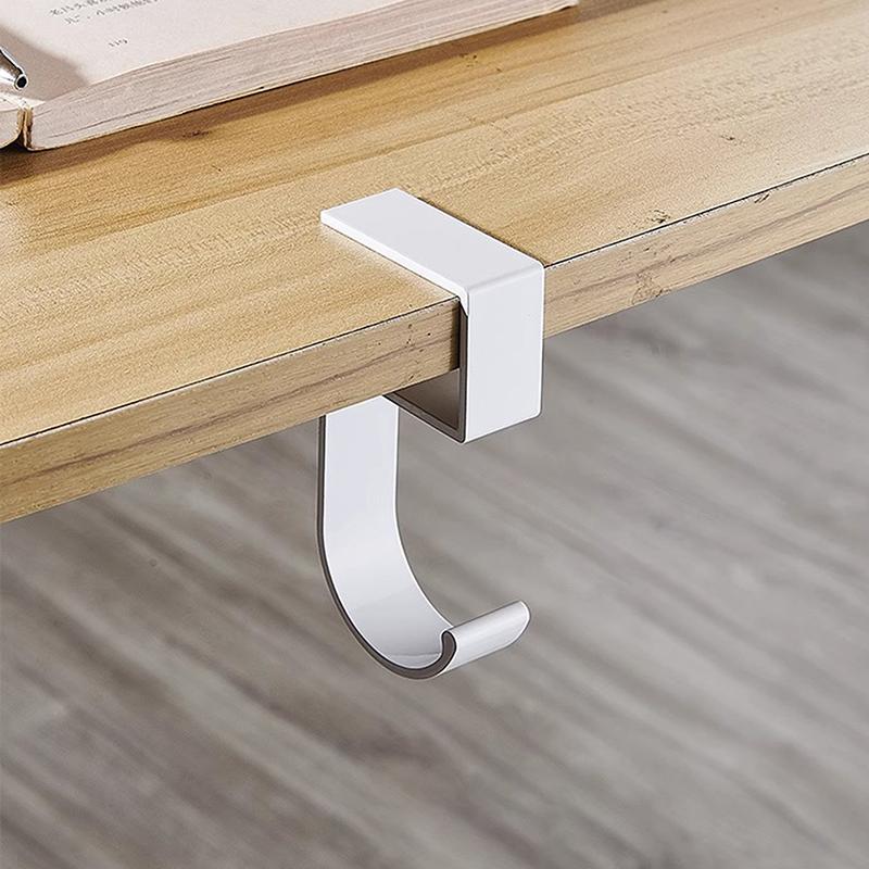 

5-образный крючок для края стола, подвешивание сумки на боковую часть стола для студентов, съемные держатели для офисных сумок, крючки для стола, органайзер для офисного стола серый