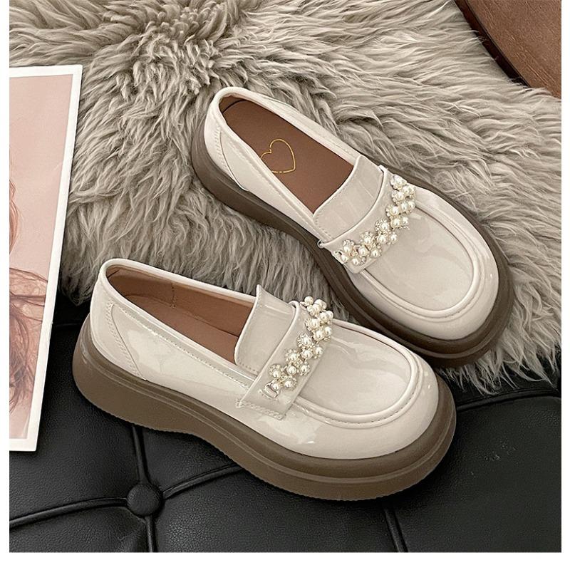 Women's Shoes Platform Round Toe British Style All-Match Oxfords Casual Female Loafers Shallow Mouth Flats Mary Janes Footwear