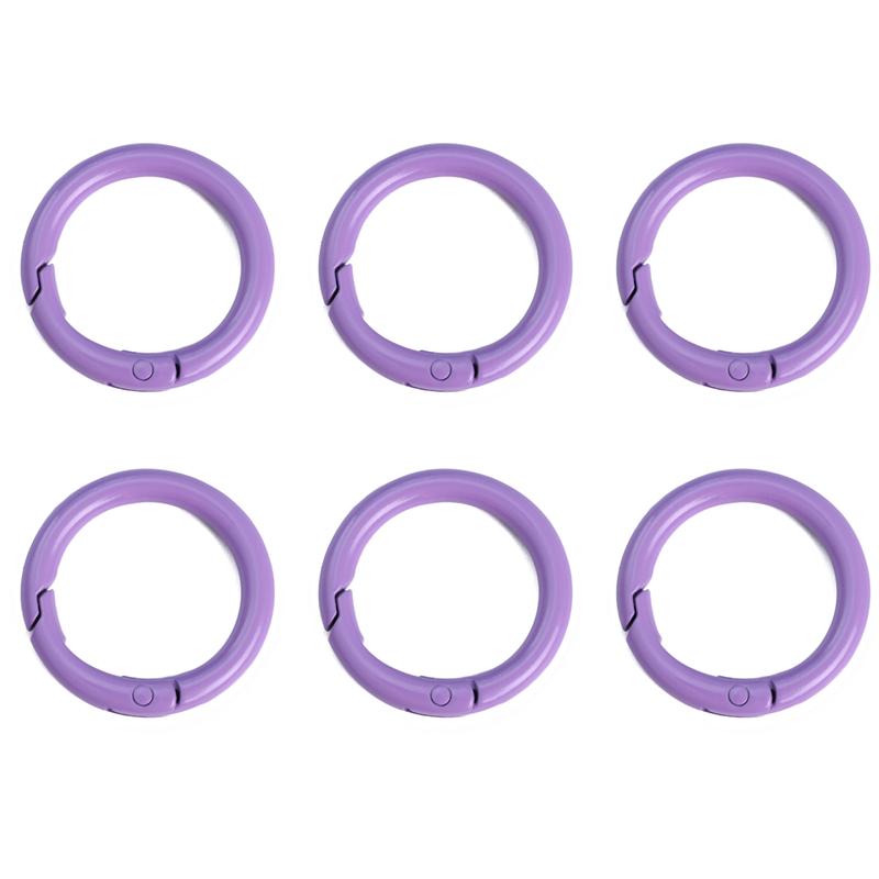 2/5/10Pcs Alloy Spray Painted Open Ring Spring Buckle Clasps For Key Bag Accessories