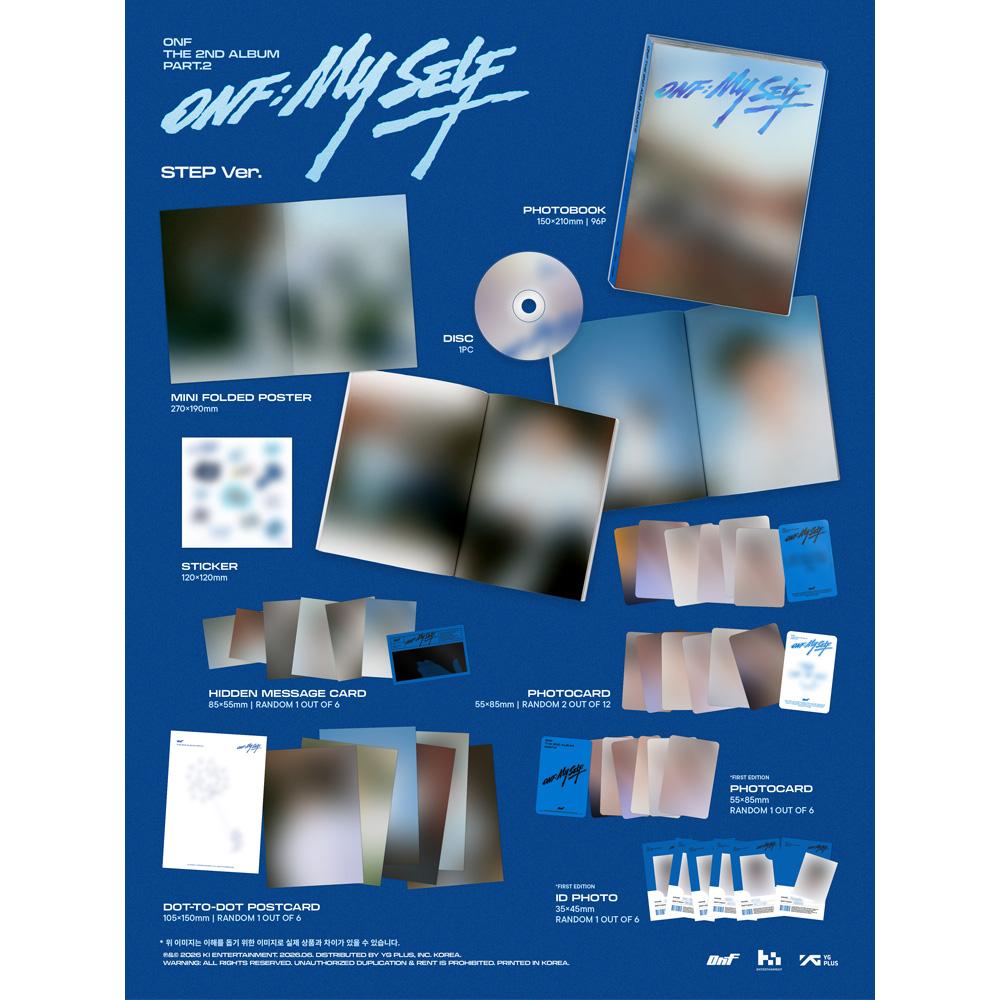 [Pre-Order] ONF ONF:MY SELF Photobook Ver 3 Set Kpop Album CD Photocard Official
