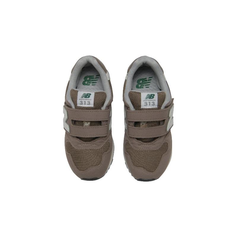 New Balance Kids 313 Hook And Loop Brown White PO313JH