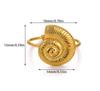 Stainless Steel Geometric Irregular Snake Ring