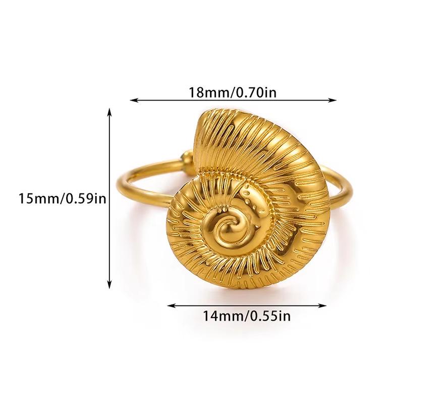 Stainless Steel Geometric Irregular Snake Ring