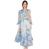 2024 Summer Women's French Sweet Style Long Sleeve Print Dress