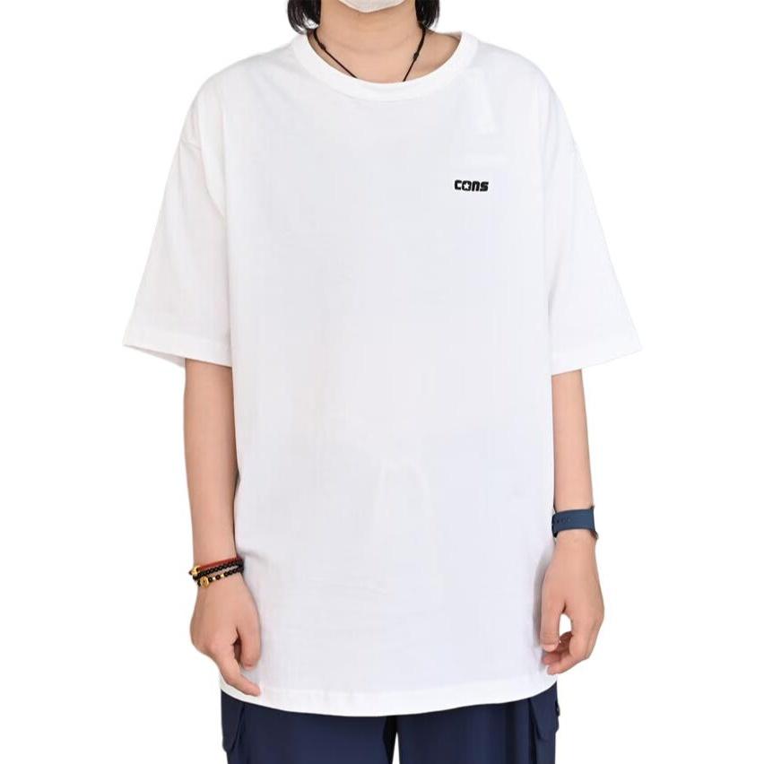 Converse T Shirts Men s White Crew Neck Moderate MCJ648-001 XL
