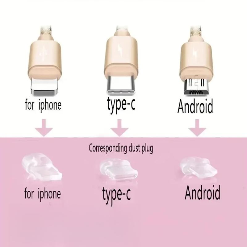 Handy-Dekoration Hängender Anhänger Handy-Staubstopfen Anschluss-Schutzstopfen Dekoration Hängender Anhänger für IPhone Samsung Typ-C