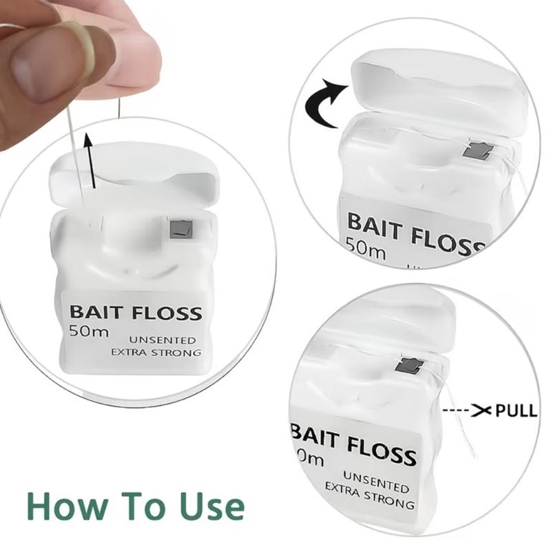 Nylon Fishing Line 50M Strong Fishing Accessories Baits Floss Fishing Tool Equipment For Freshwater And Saltwater Angling