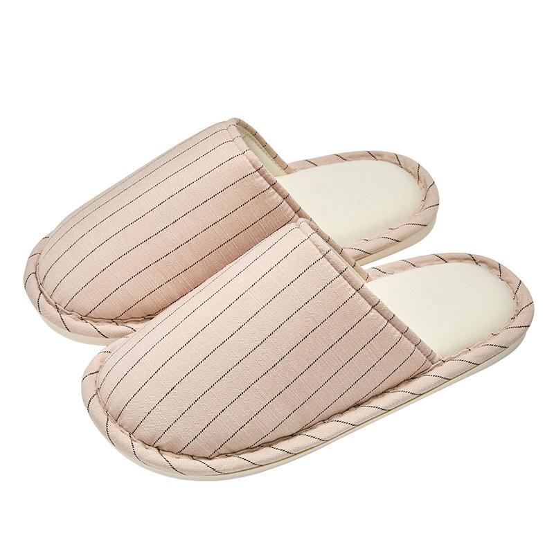 

Тканевые Женские Домашние Тапочки Удобные Модные Нескользящие Тапочки Повседневные Бесшумные Мужские Тапочки 36-37 розовый