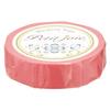 Nichiban Petit Joie Masking Tape, 10 Rolls, PJMT15S055-10P, Salmon Pink