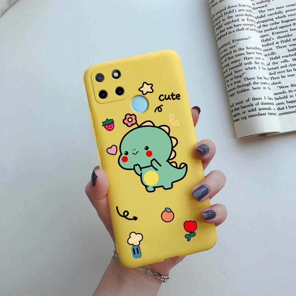 Case For Realme C25Y C21Y Back Cover Cute Flower Protect Soft Phone Case Silicone Cartoon Funda For Oppo Realme C25Y C 21Y Capa