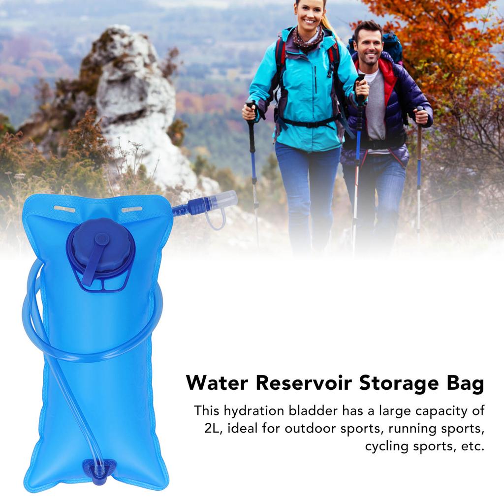 Trinkblase 2L Lebensmittelqualität Auslaufsicherer Wasserspeicher Aufbewahrungstasche Outdoor-Sport Wasserblase