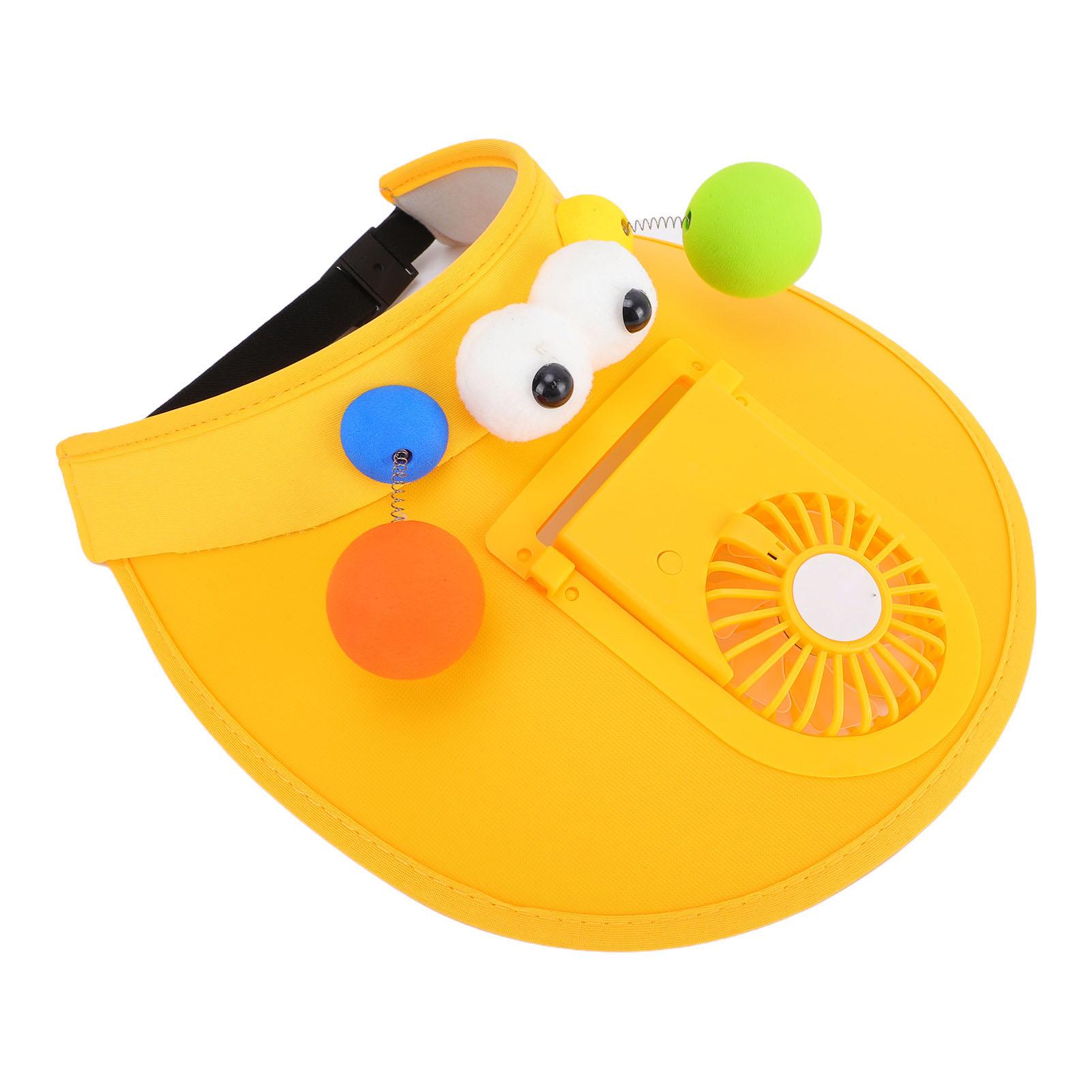 

Sun Visor Hat with Fan Extra Wide Brim 3 Speed Rechargeable Fan Hat for Outdoor Summer Beach