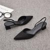 Spring Summer Slip On High Heel Women Sandals Sexy Pointed Toe Singbacks Pumps Party Dress Sandals Mules Shoes Zapatos Mujer