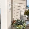 2Pcs Hanging Plant Hook Flower Pots Basket Holder Hanger Iron Art Garden Wall Bracket Pot rack Decorative rack Railing garden
